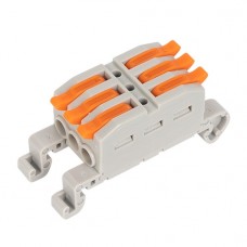 Κλέμμα Ράγας ταχείας αυτόματης σύνδεσης Καλωδίων 3 Εισόδων-3 Εξόδων 0,5-4mm² 32A 31040